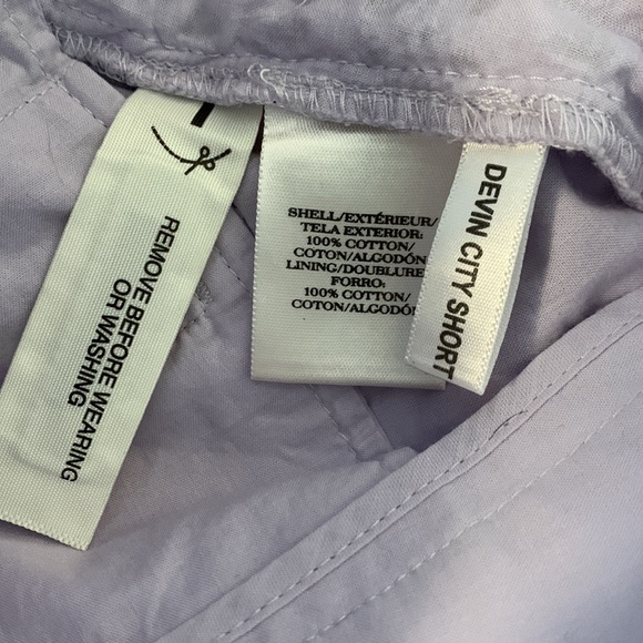 ANN TAYLOR DEVIN CITY SHORTS IN LAVENDER EYELET - Picture 6 of 7